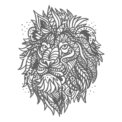 Löwe-Mandala-Tiere