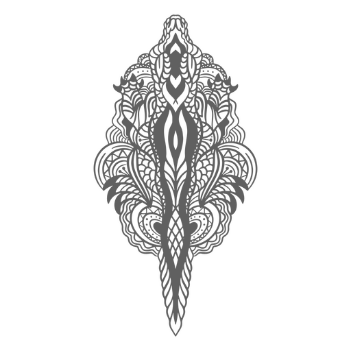 Lizard mandala background PNG Design