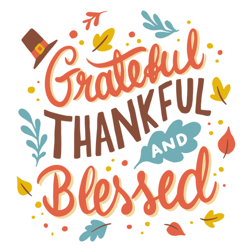 Thoughtful Thanksgiving appreciation PNG Design