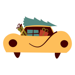Xmas tree on the move PNG Design