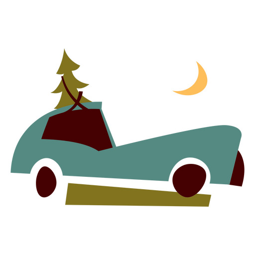 Driving with a merry touch PNG Design