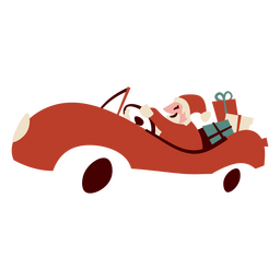 Festive automobile with a Christmas touch PNG Design