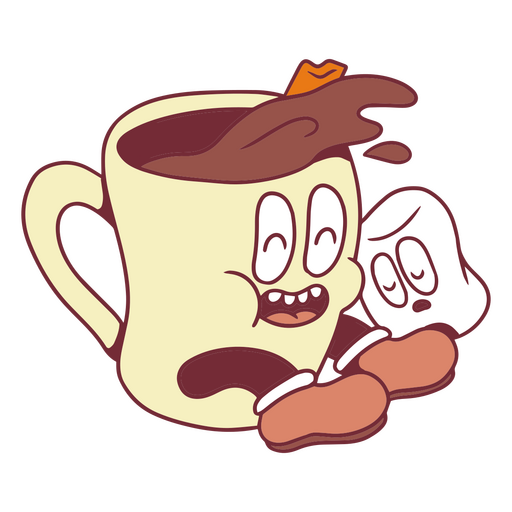 Lächelnde Thanksgiving-Zeichentrickfigur PNG-Design