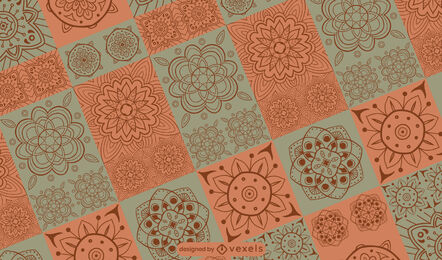 Orientalisches Fliesenmusterdesign