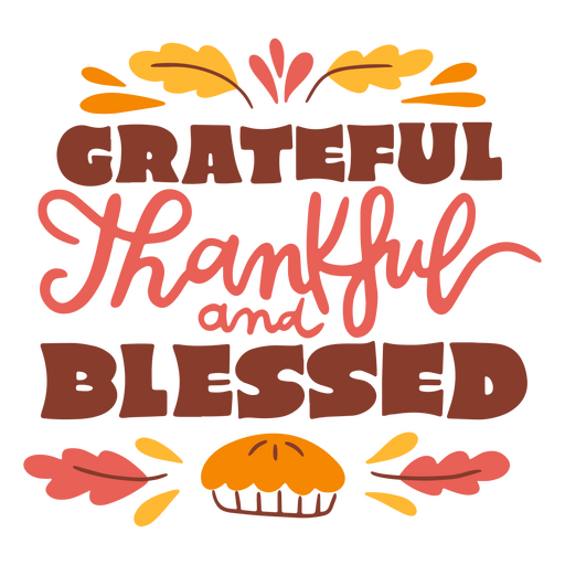 Giving thanks on Thanksgiving Day PNG Design