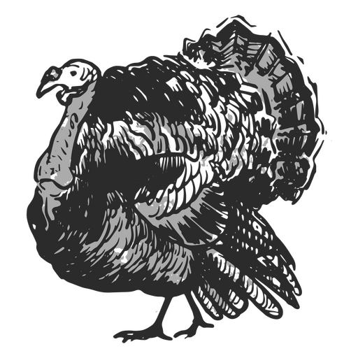 A turkey taking a stroll PNG Design