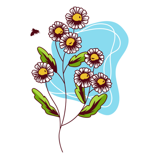 Ethereal flower arrangement PNG Design