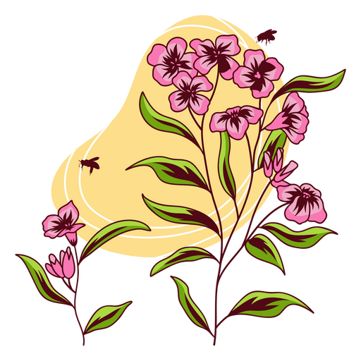 Exibição floral atemporal Desenho PNG