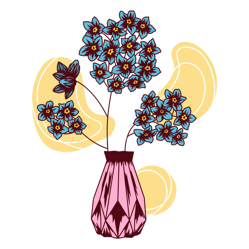 Exibição floral atraente Desenho PNG