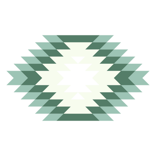 Formas poligonales verdes geom?tricas Diseño PNG