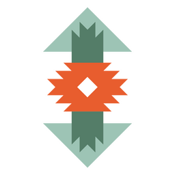 Geometric arrow design pattern PNG Design