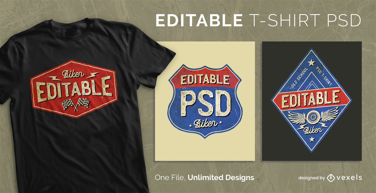 Vintage road signs scalable t-shirt psd