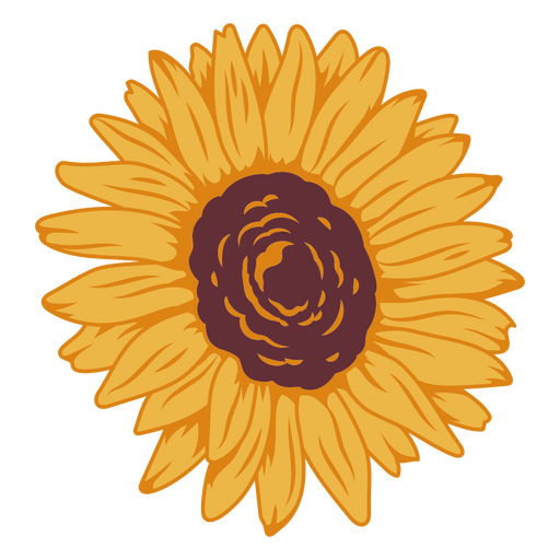 Awesome sunflower PNG Design
