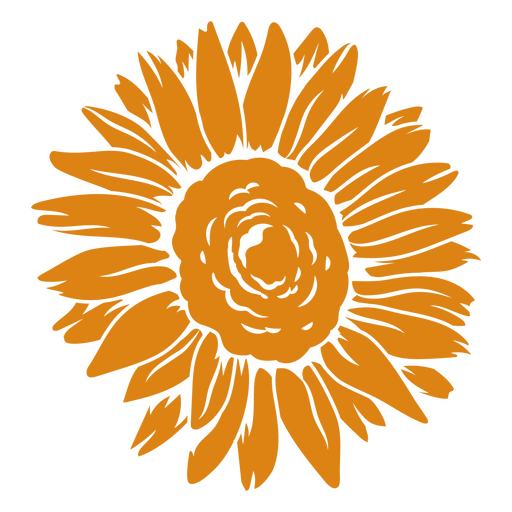 Friedliche Sonnenblumenlandschaft PNG-Design