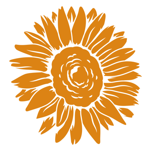 Paisaje pacífico de girasol Diseño PNG