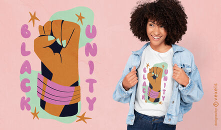 Design de camiseta de unidade preta