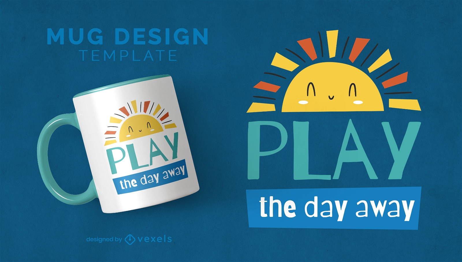 Play the day away sunny mug design