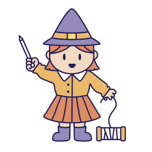 Ein Hexenkostüm für Halloween PNG-Design