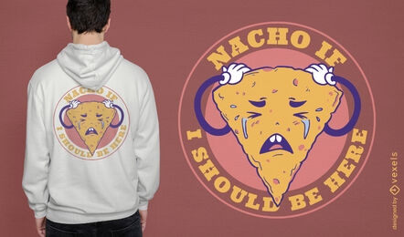 Diseño de camiseta Nacho llorando