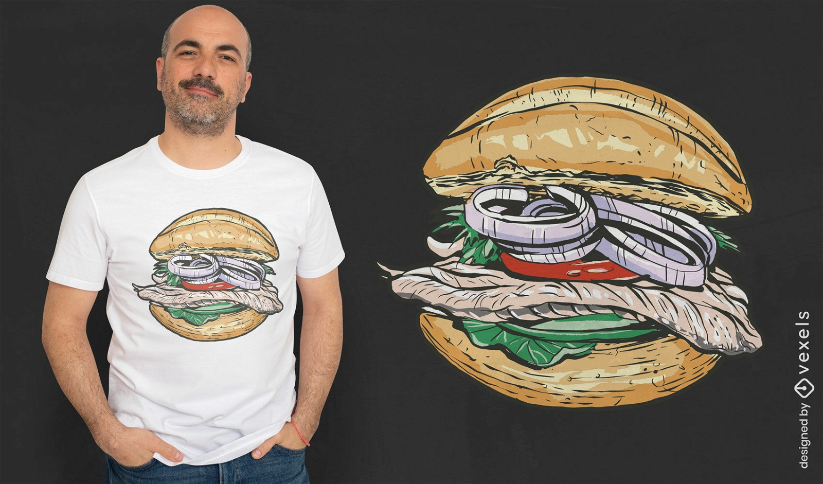 Fish sandwich t-shirt design