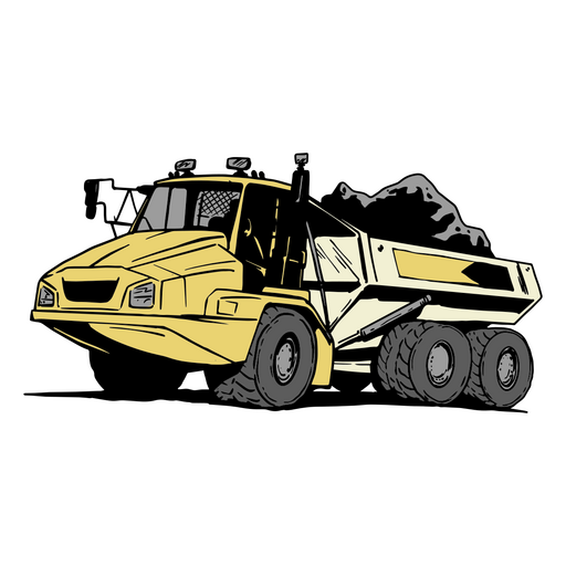 Heavy duty truck vector PNG Design