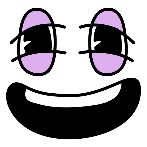 Sorriso hilário de desenho animado Desenho PNG