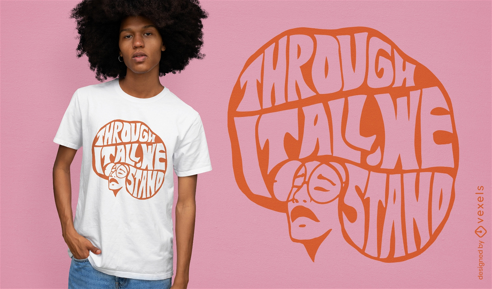 We stand black history t-shirt design