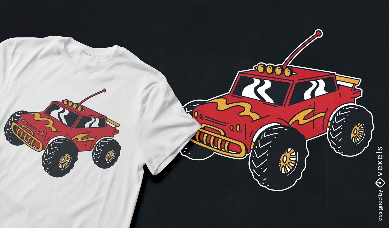 Ferngesteuertes Auto Spielzeug T-Shirt Design