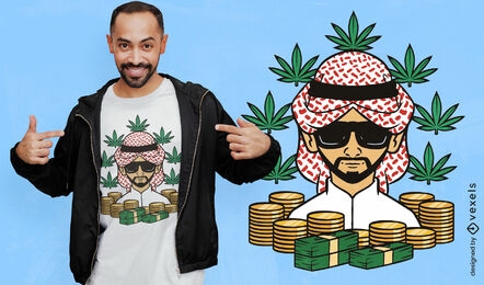 Dubai weed prince t-shirt design