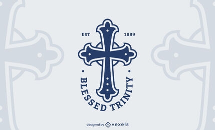 Blessed trinity logo design