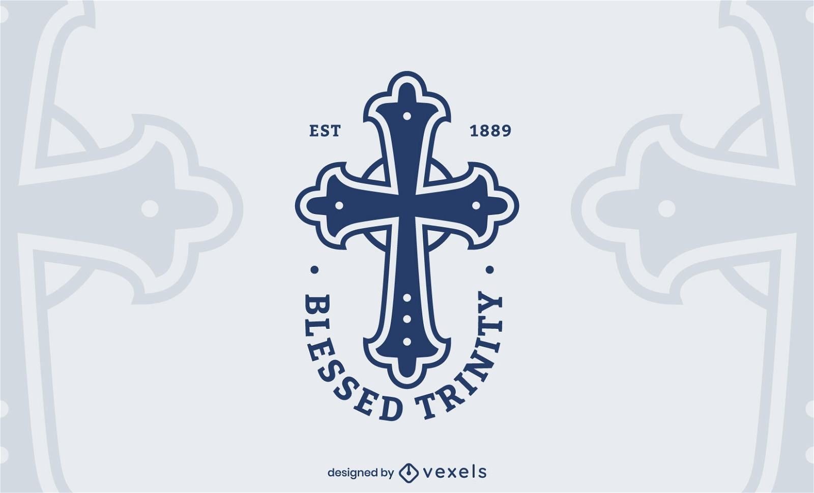 Logo-Design der gesegneten Dreifaltigkeit