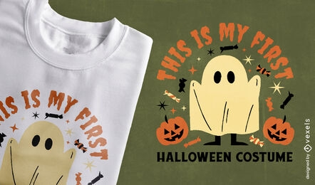 Ghost costume kids t-shirt design
