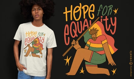 Hope for equality t-shirt design