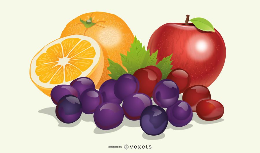Realistic Fruit Set Realistic Fruit Set