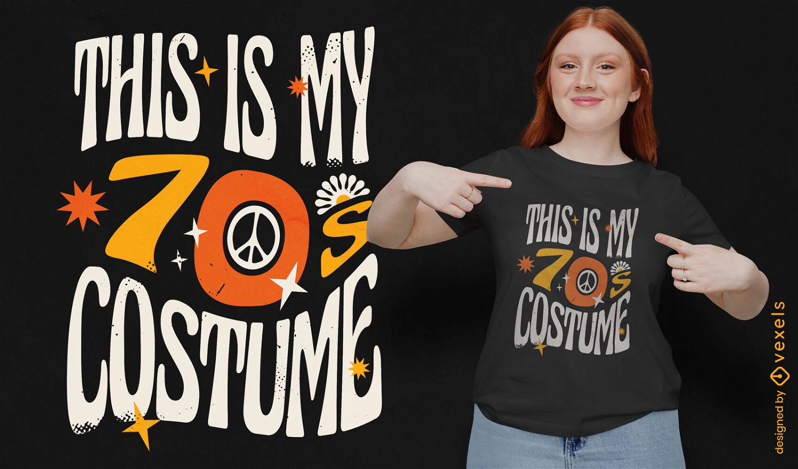Mein 70er Kost?m-T-Shirt-Design