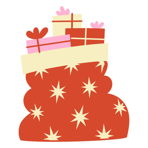 Repartiendo alegr?a con regalos de Navidad Diseño PNG