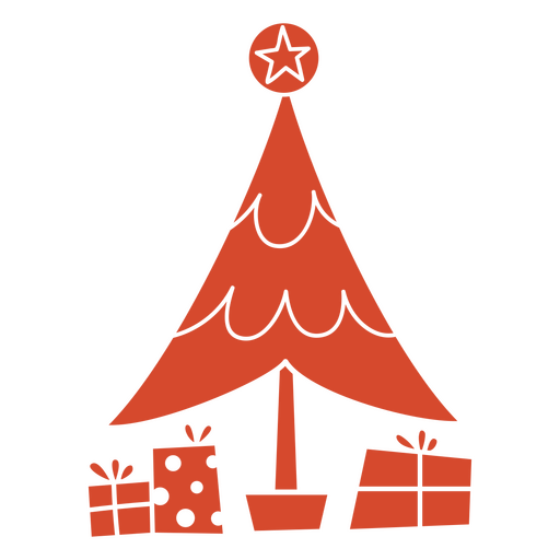 Comparte la alegría de la Navidad con regalos Diseño PNG