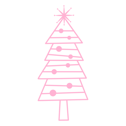 A holiday tree ready to spread presents PNG Design