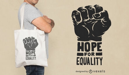 Esperança para o design da bolsa de igualdade
