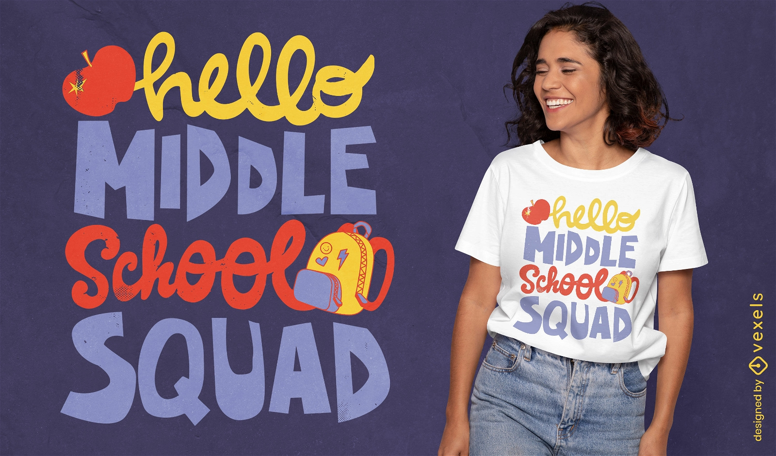 Middle school squad t-shirt design