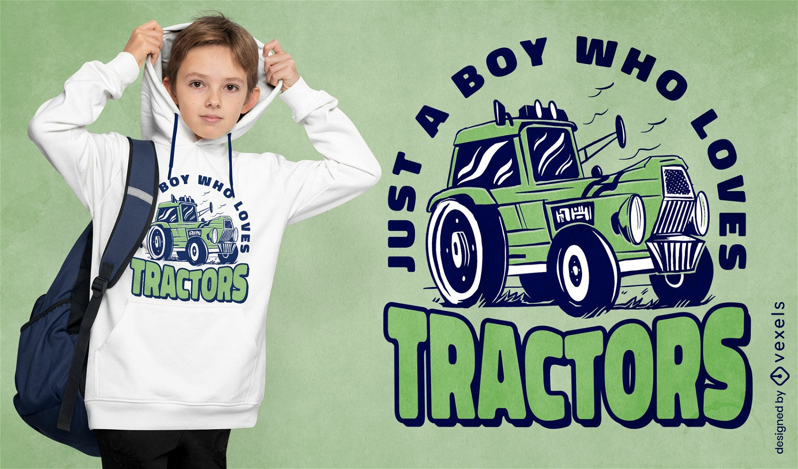 Traktoren für Kinder-T-Shirt-Design