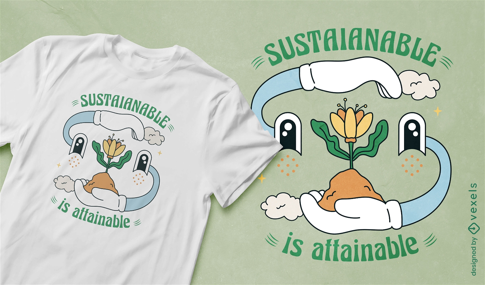 Diseño de camiseta sostenible es alcanzable.