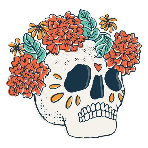 Skulls to celebrate the Day of the dead PNG Design