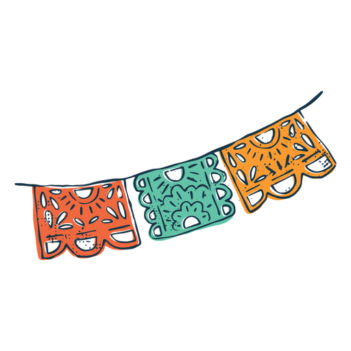 Garlands to celebrate the Day of the dead PNG Design