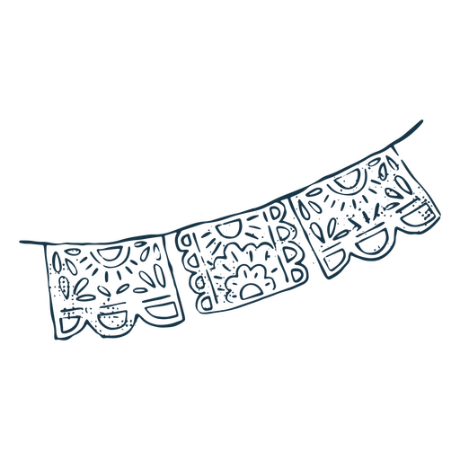 A garland to celebrate the Day of the dead PNG Design