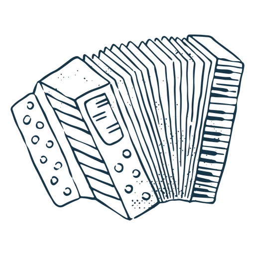 Accordion to commemorate the Day of the Dead PNG Design