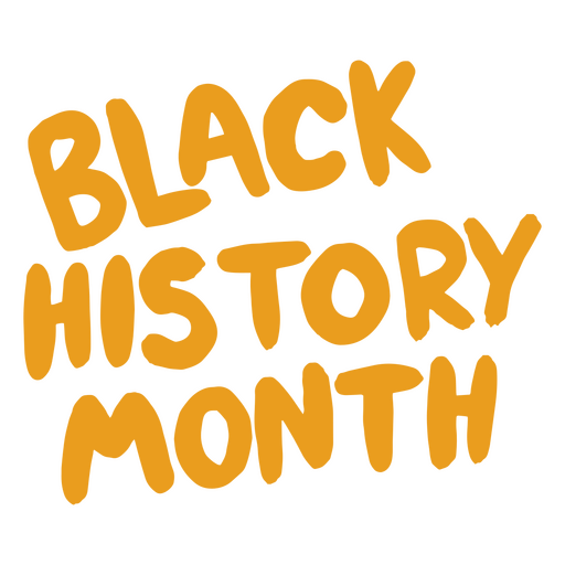 We pay tribute to Black History Month PNG Design