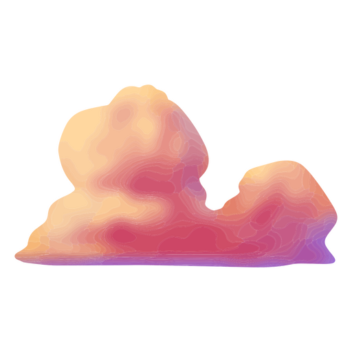 Wolken und Himmelskörper PNG-Design