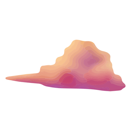 Watercolor cloud PNG Design