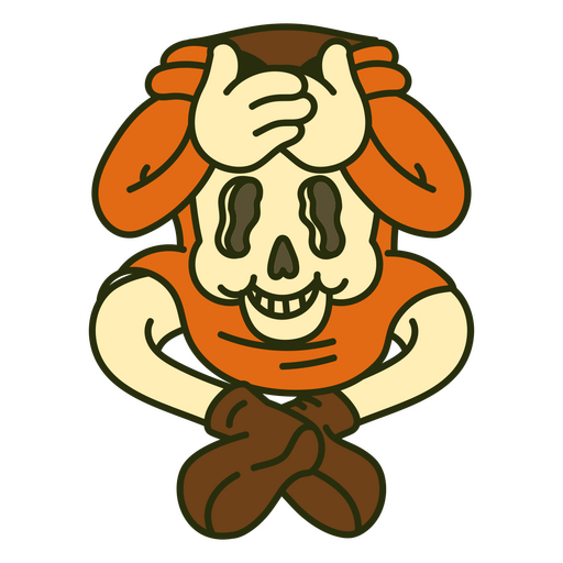 Design de cores de Halloween que é assustador e Ceifador Desenho PNG